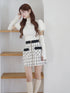 Étoile Check tweedジップスカート